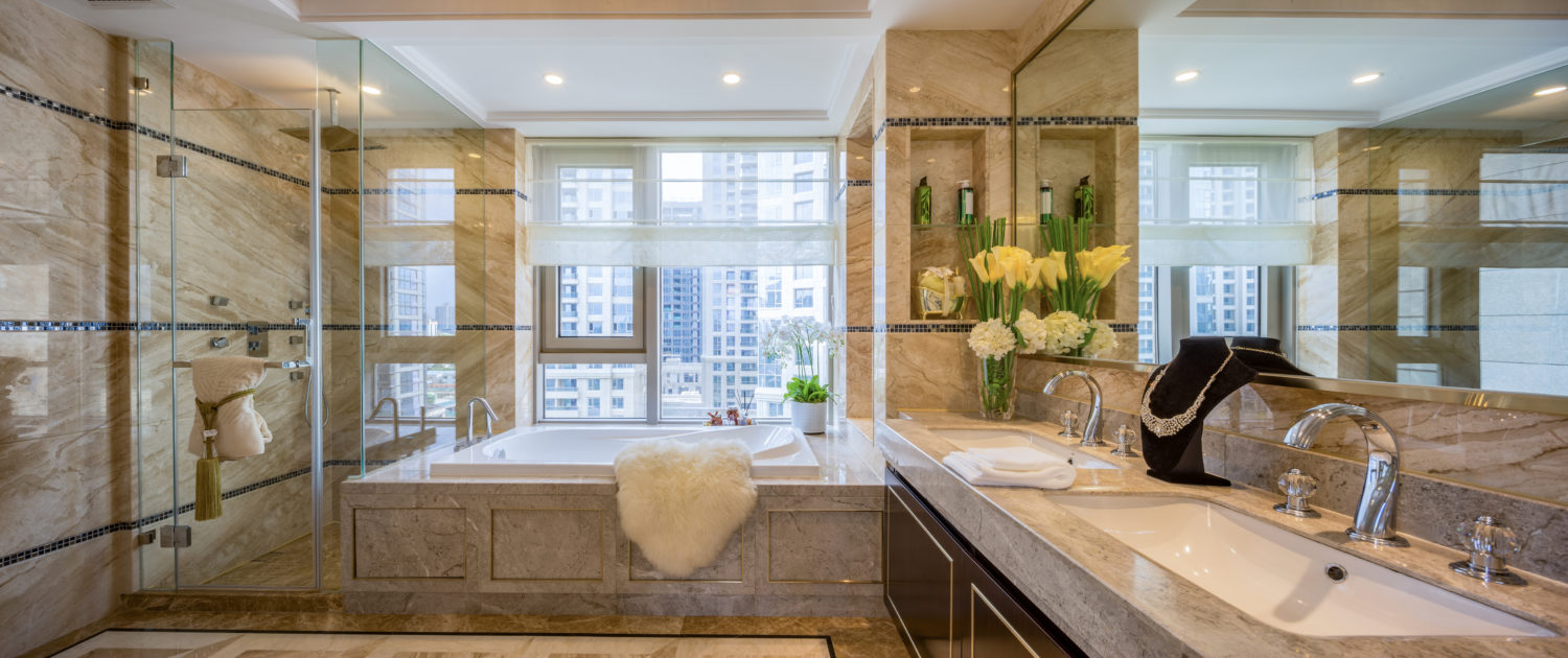 interior of modern bathroom